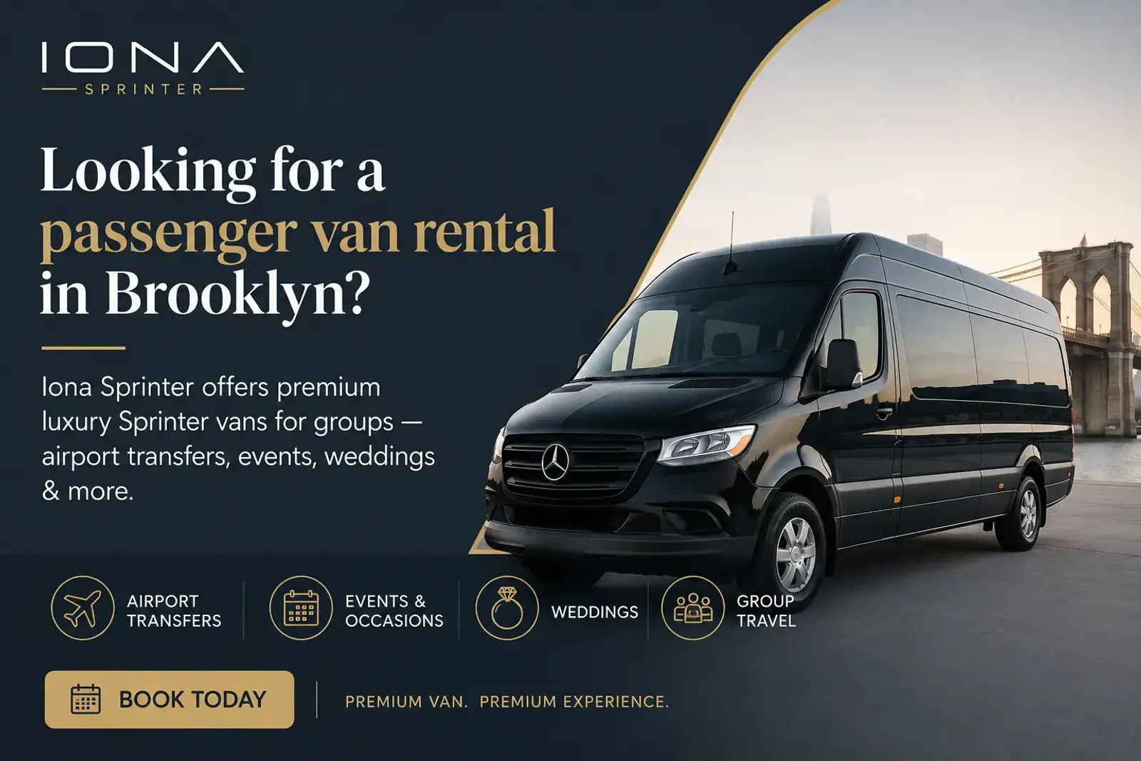 Passenger Van Rental Brooklyn | Luxury Group Transportation – Iona Sprinter