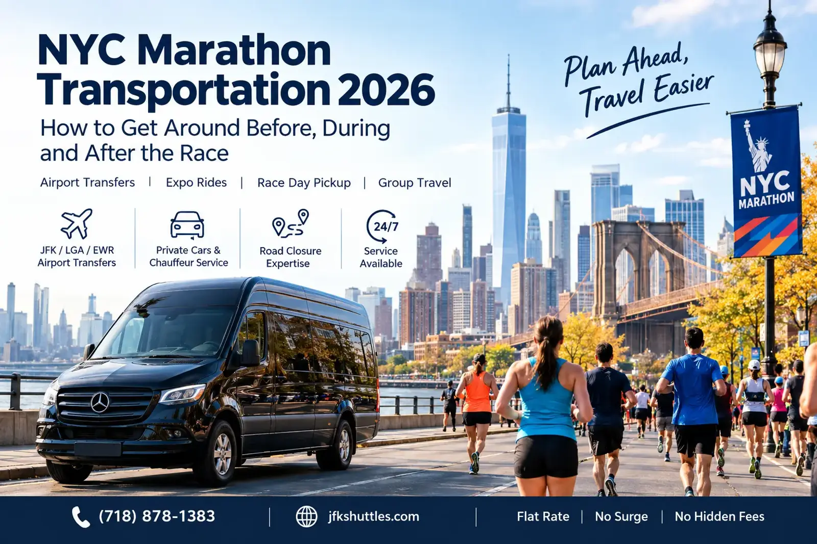 NYC Marathon Transportation 2026 | Car & Chauffeur Service