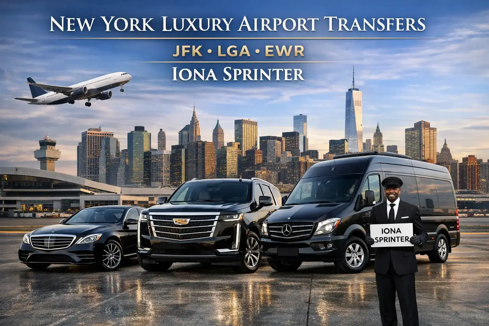 New York Luxury Airport Transfers | JFK, LGA & EWR — Iona Sprinter
