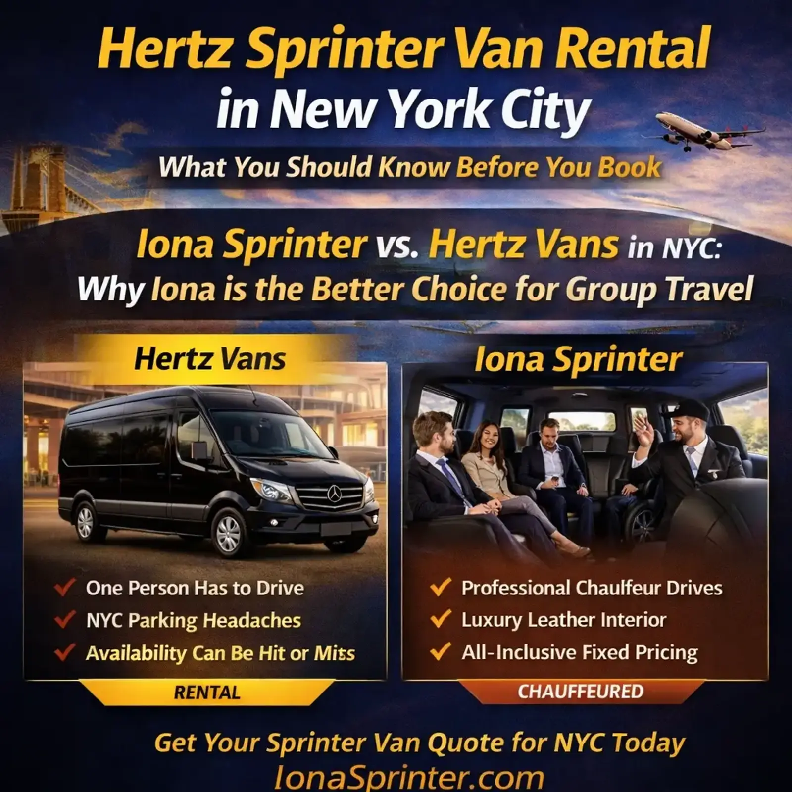 Sprinter Van Rental New York City | Manhattan, Brooklyn & Queens — Iona Sprinter