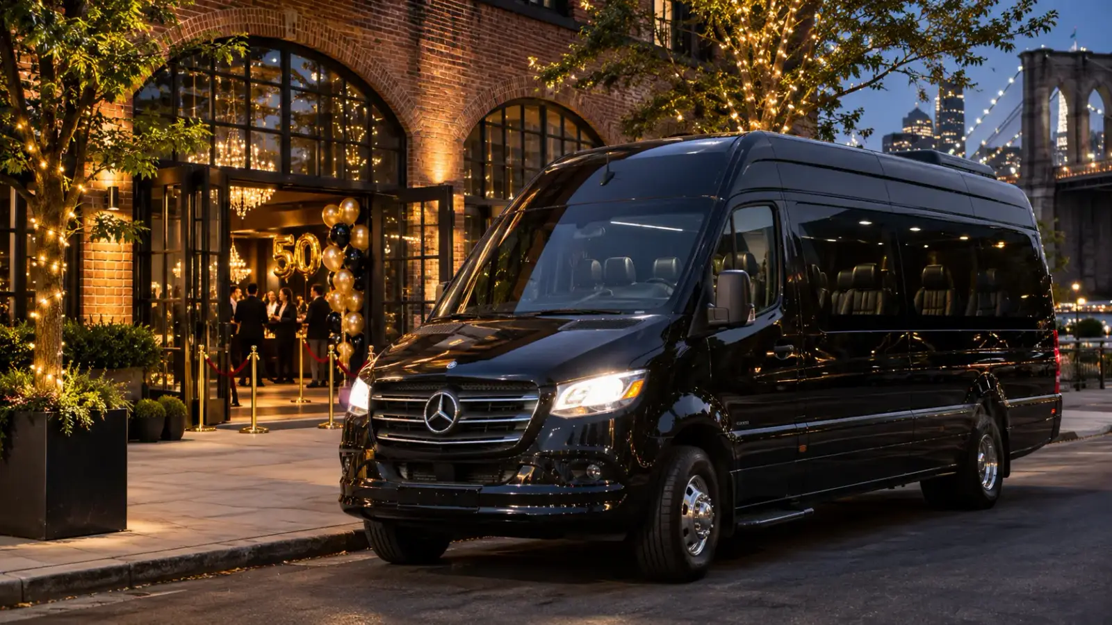 Sweet 16 & Quinceañera Sprinter Van Transportation in Brooklyn